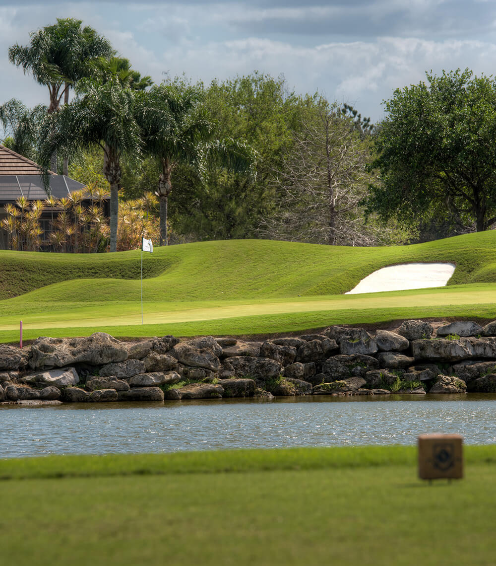 golf cart on course