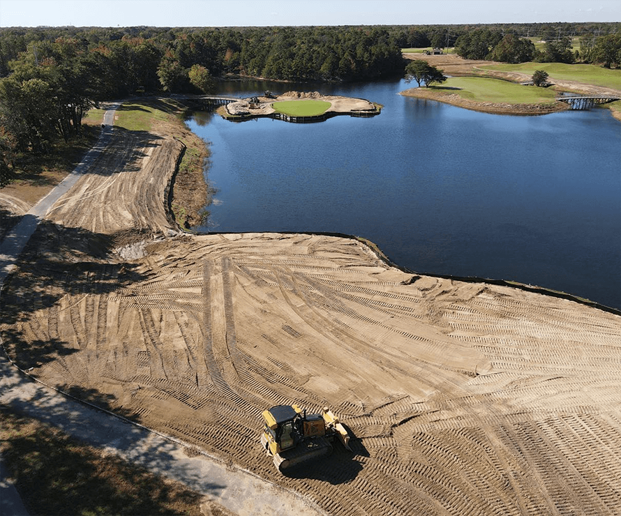 bulldozer working