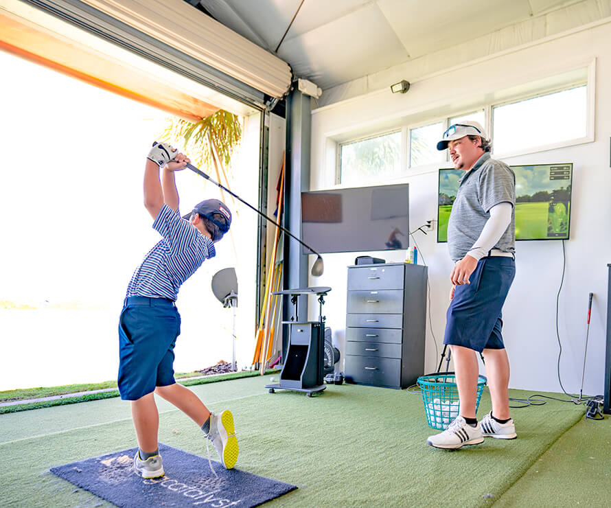 young golfer